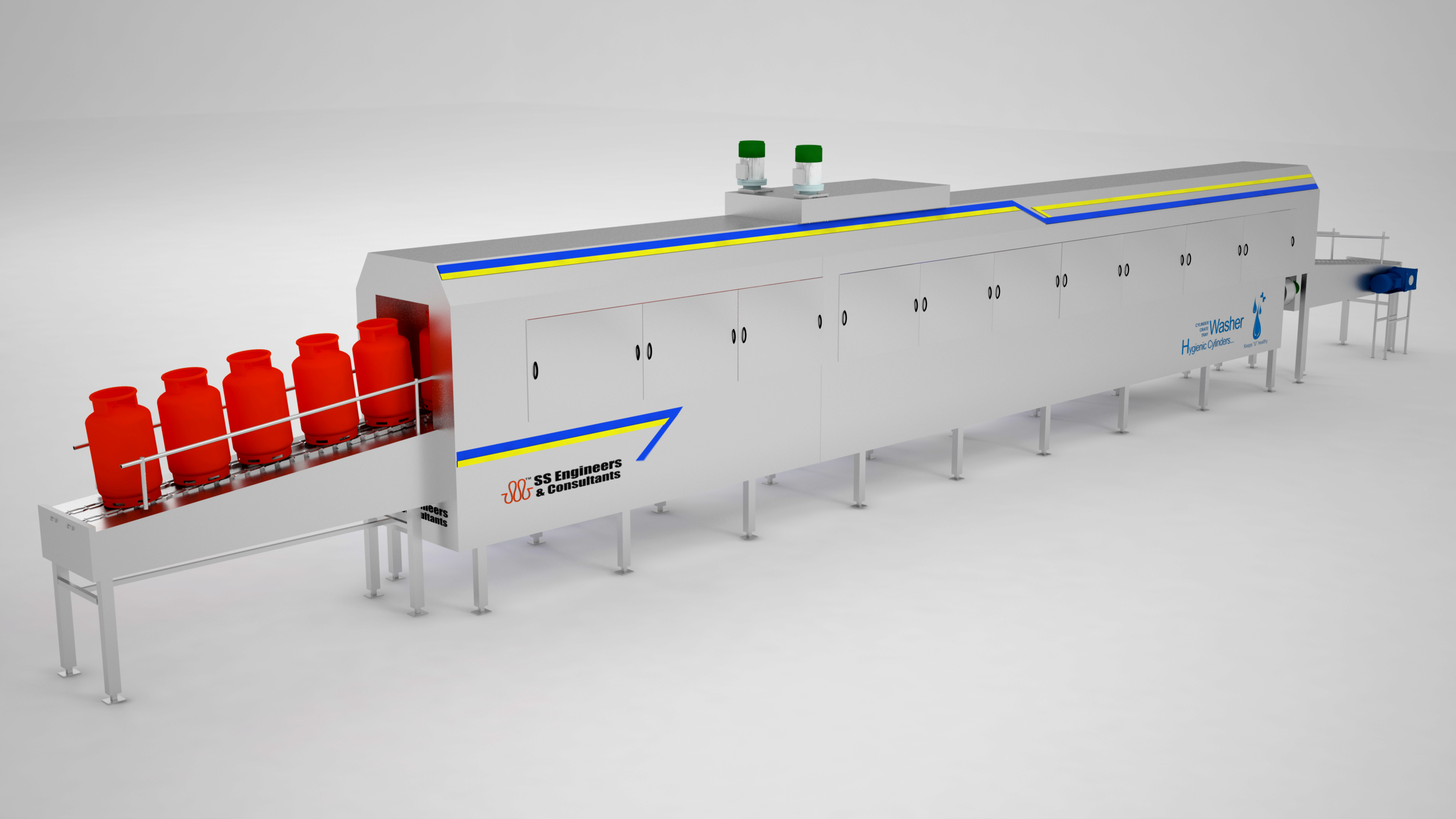 LPG Cylinders Degreasing Machine